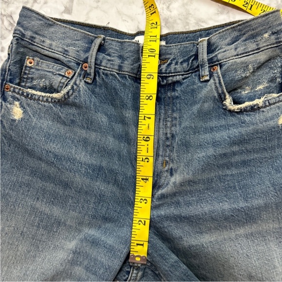 ZARA "The New Daddy" Jeans Wide Straight Leg High Waisted
Ripped Frayed Sz 2 16 - Picture 11 of 11